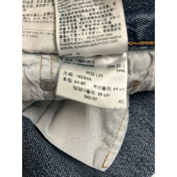 Levis 501 CT Jeans Mens 30x34 Customized Tapered Button Fly Medium Wash - Picture 4 of 10